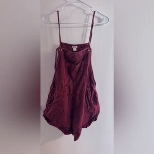 Burgundy jumpsuit/overalls
